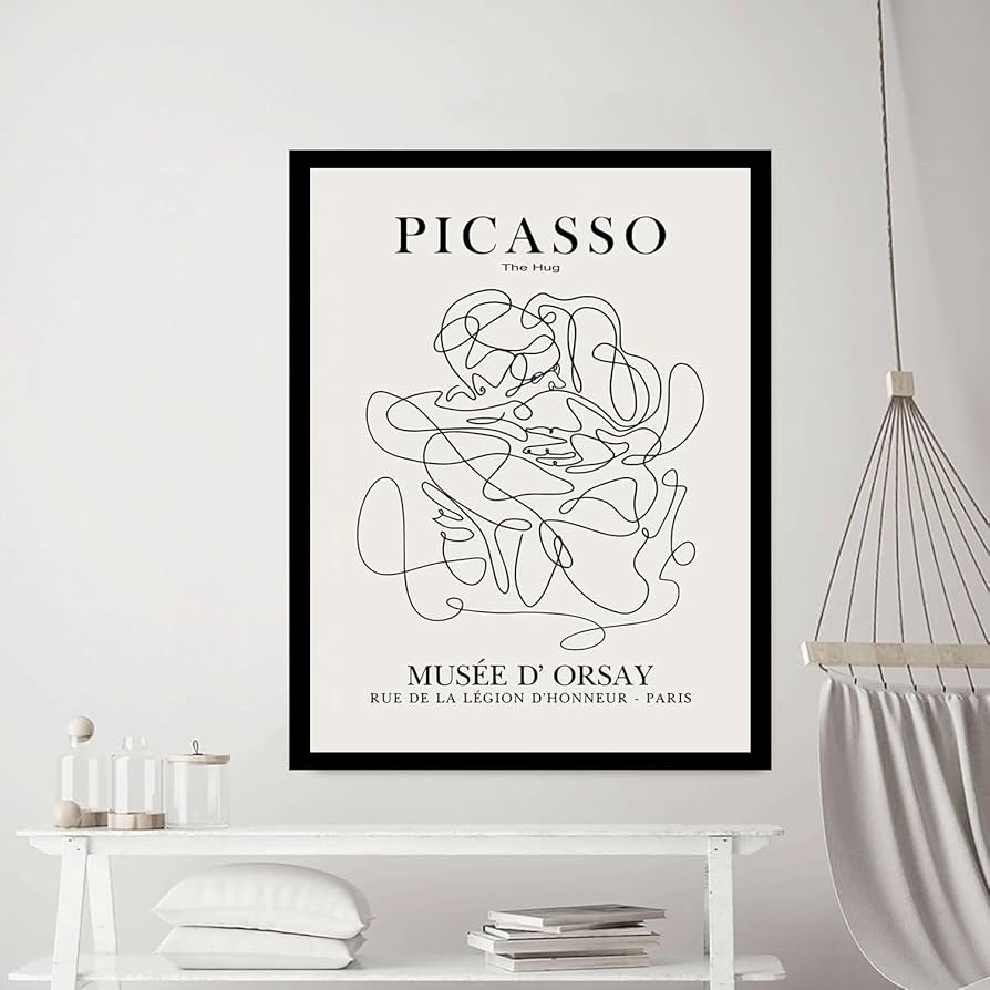 Amazon.co.jp: パブロ・ピカソハグラインウォールアートピカソ